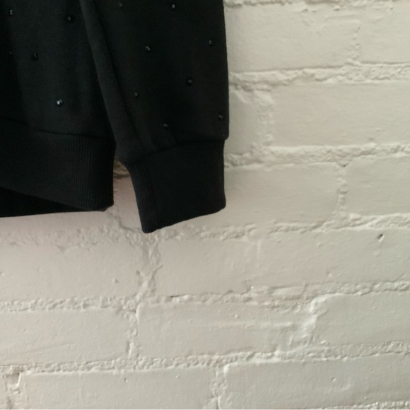 Vintage Havana Womens Black Embellished Pullover Sweatshirt Top Size Medium - Picture 5 of 13